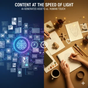Content at the Speed of Light AI-Generated Assets vs. Human Touch
