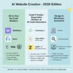 AI tools for creating websites (2025–2026)