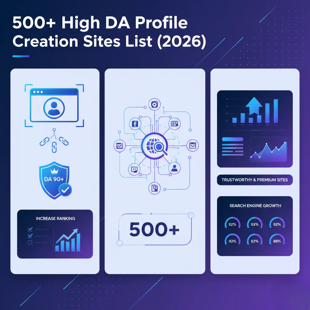 500+ High DA Profile Creation Sites List in 2026