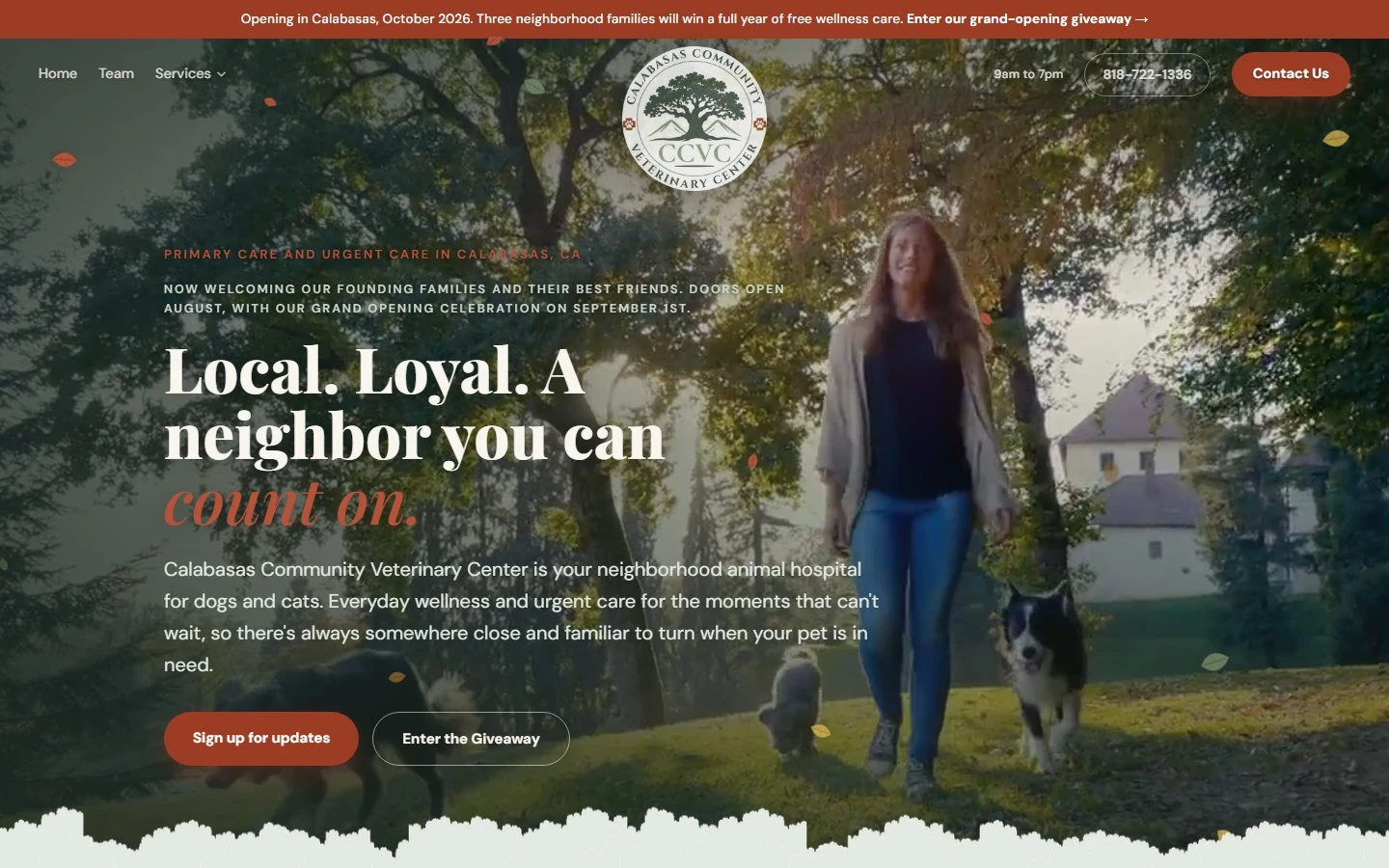 Calabasas Community Veterinary Center design preview