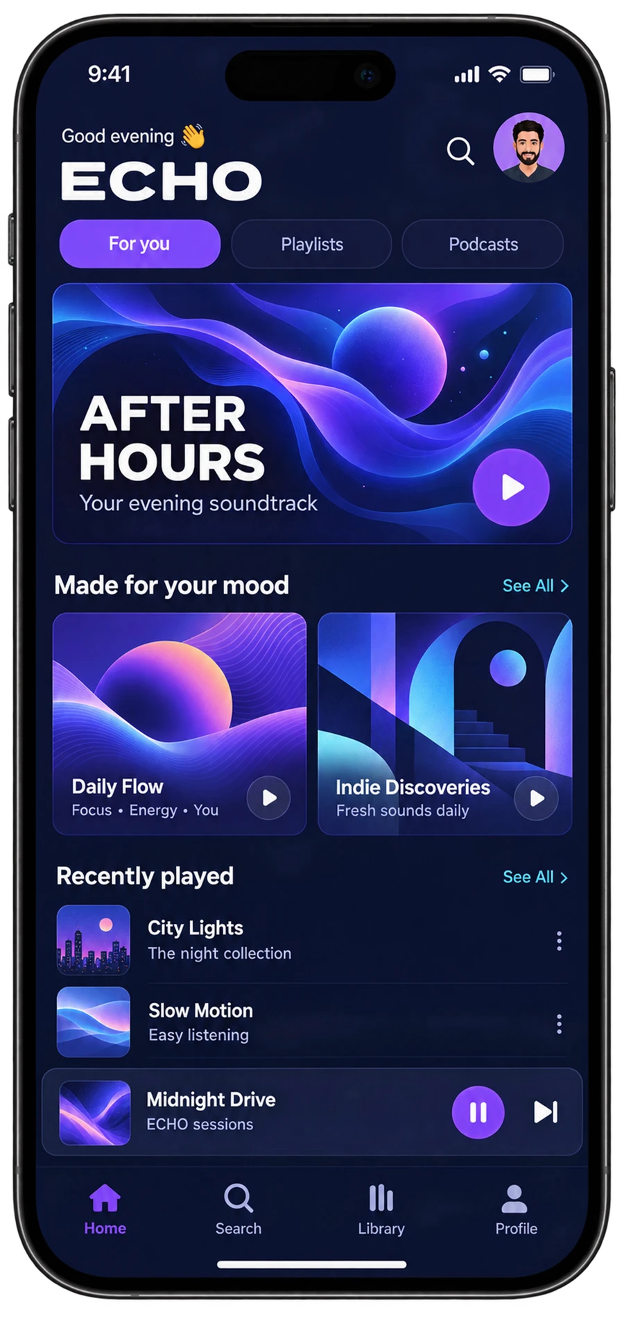 ECHO mobile interface