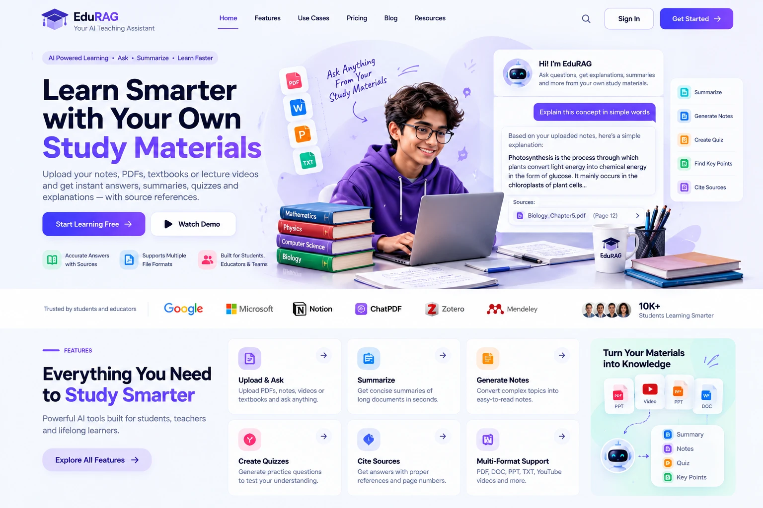 EduRAG — Learning Experience design preview