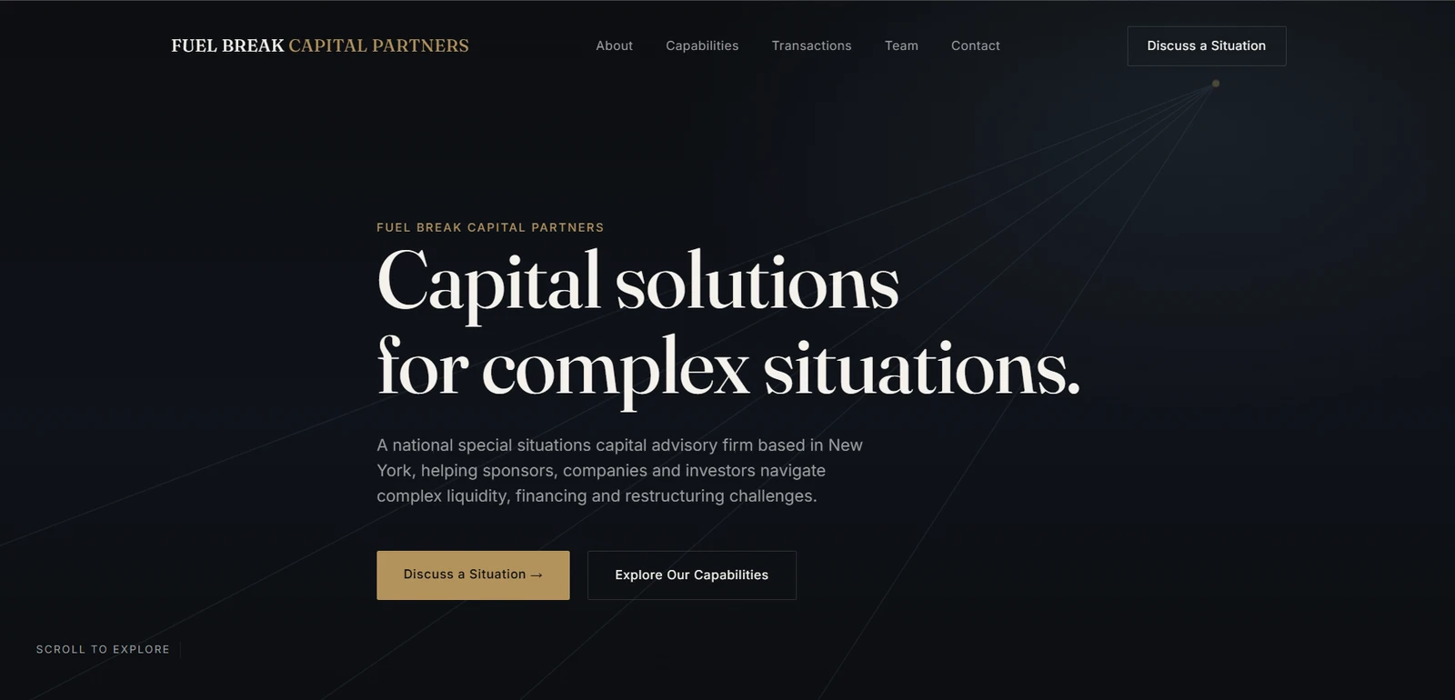 Fuel Break Capital Partners design preview