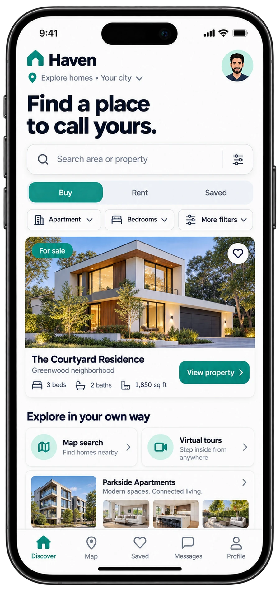Haven mobile interface