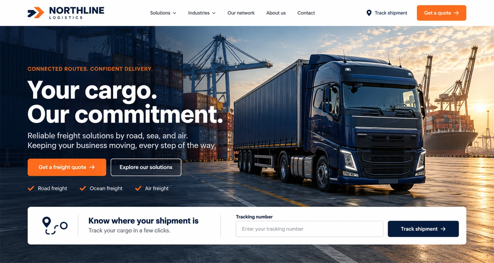 Northline Logistics design preview