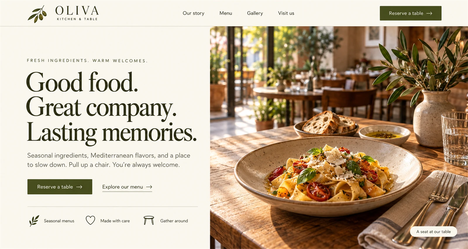 Oliva Kitchen & Table design preview