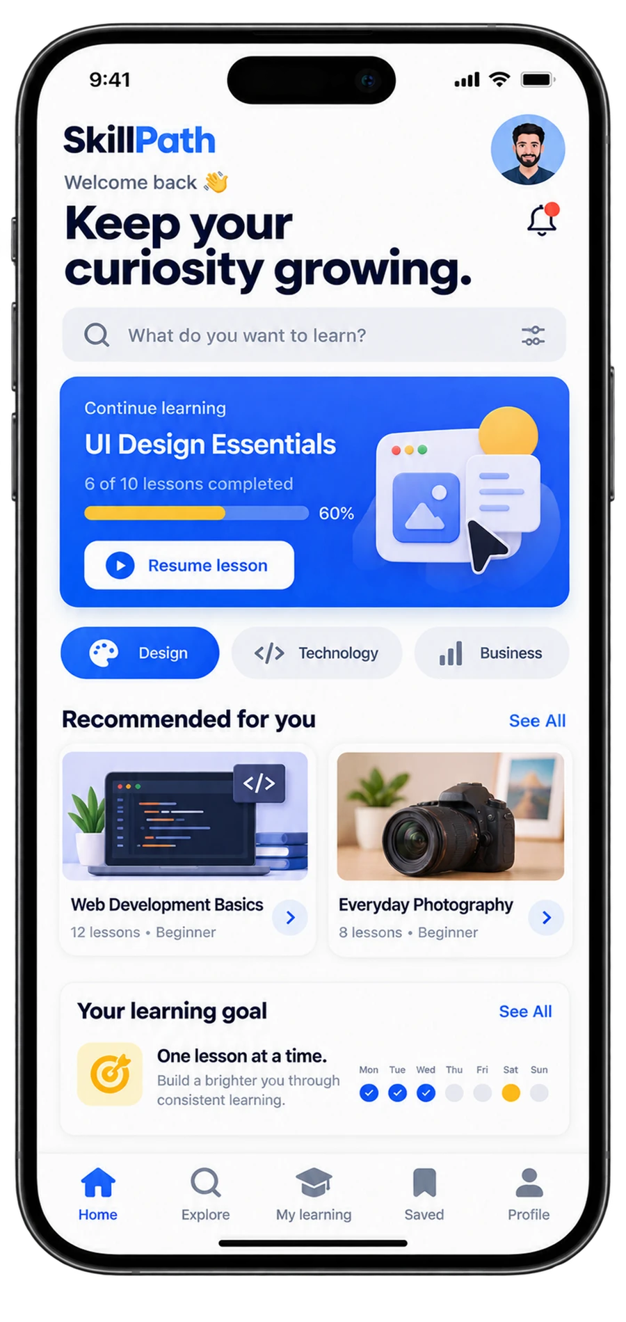 SkillPath app mobile interface