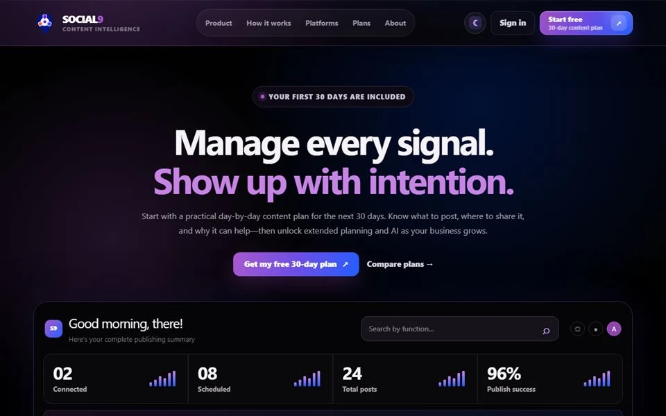 Social9 design preview